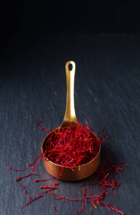 Hochwertige Safranfäden Detailaufnahme